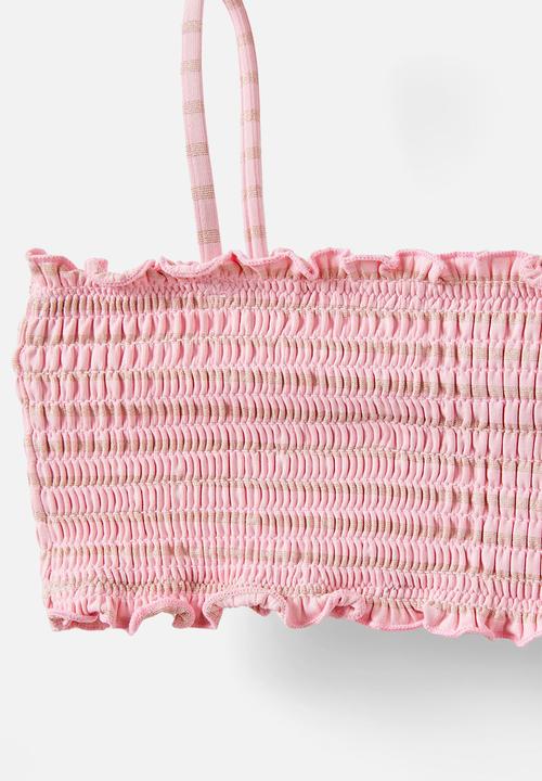 Cotton On - Elsie bikini - marshmellow/shimmer stripe