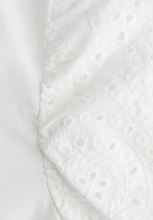H&M - Balloon-sleeved top - white