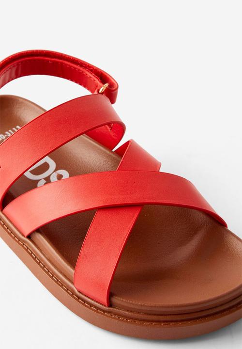 Cotton On - Blair Multi Strap Sandal - Varsity Red