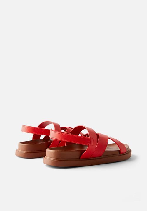 Cotton On - Blair Multi Strap Sandal - Varsity Red