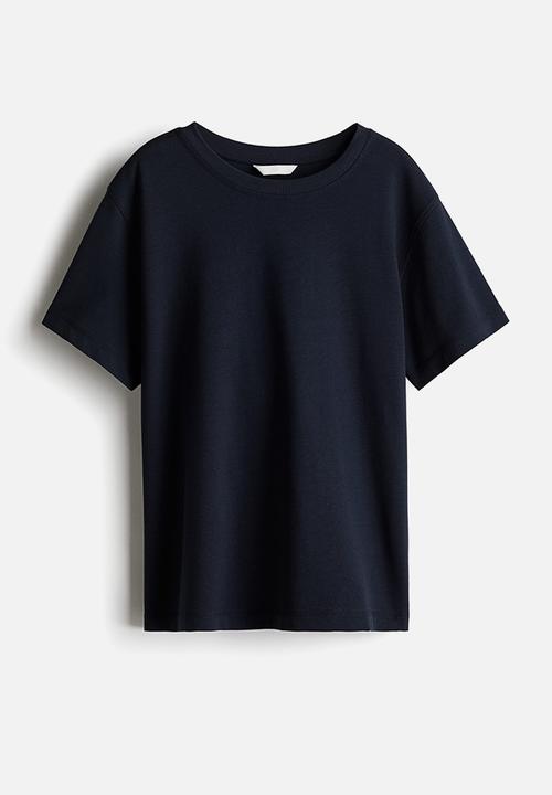 H&M - Oversized cotton t-shirt - navy blue
