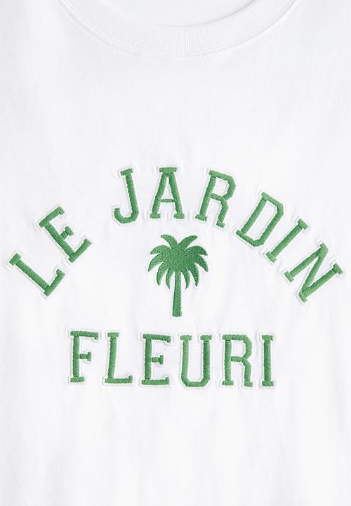 H&M - Oversized t-shirt - white le jardin