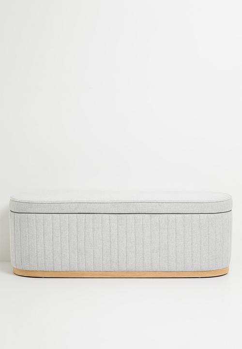 Sixth Floor - Theo Storage Bench Ottoman - Grey