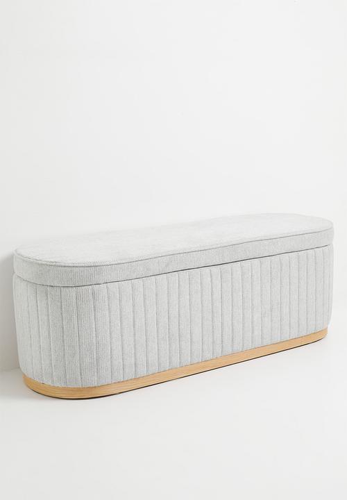 Sixth Floor - Theo Storage Bench Ottoman - Grey