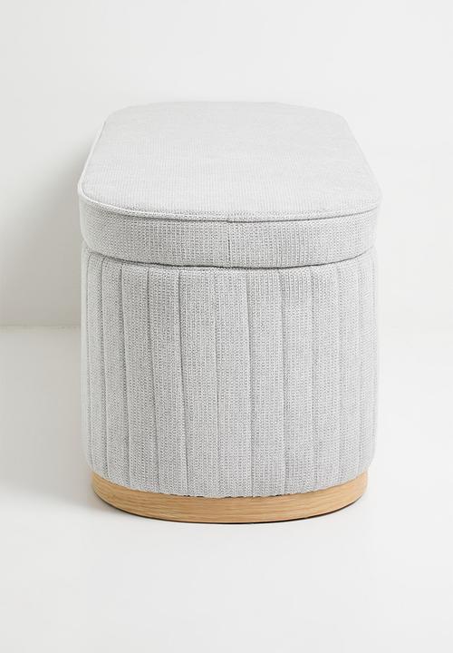 Sixth Floor - Theo Storage Bench Ottoman - Grey