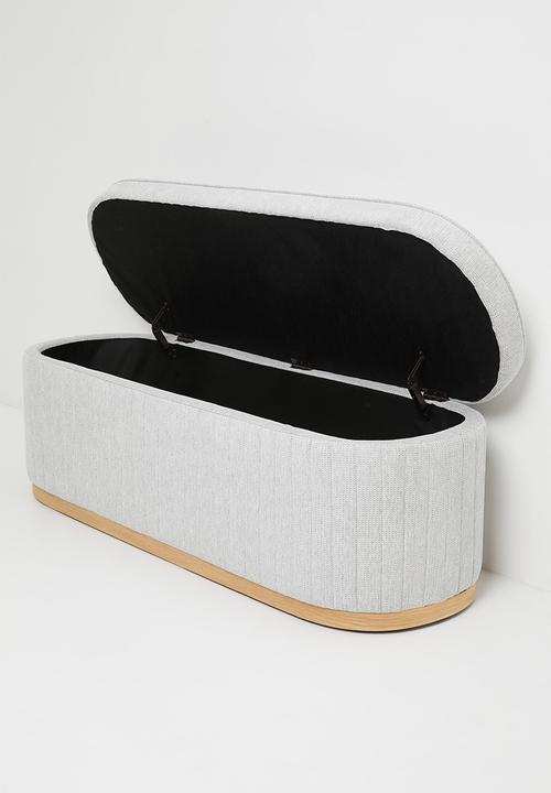 Sixth Floor - Theo Storage Bench Ottoman - Grey