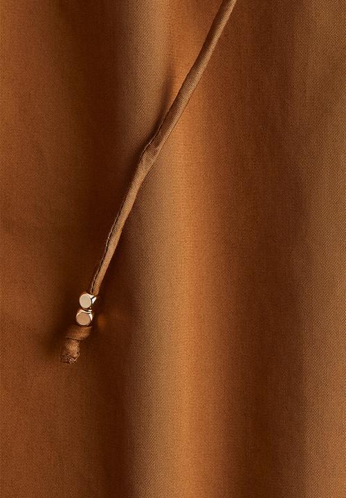 H&M - A-line cotton dress - brown