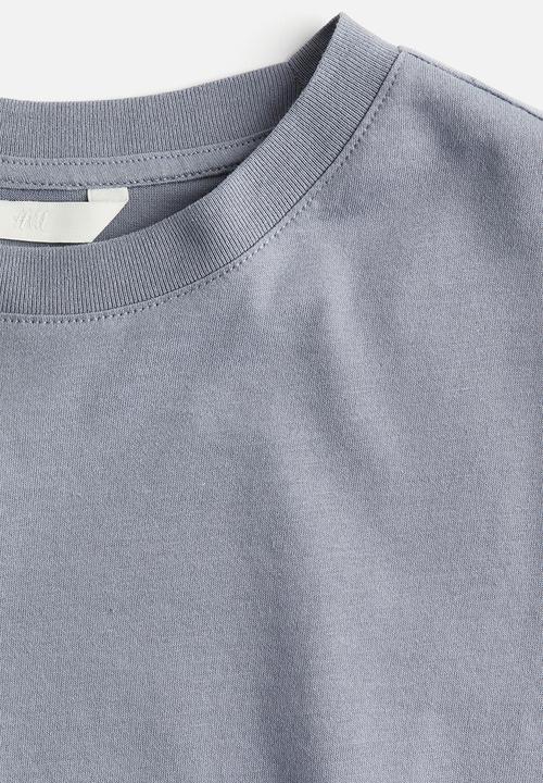H&M - Cotton t-shirt - grey-blue