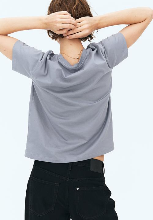 H&M - Cotton t-shirt - grey-blue