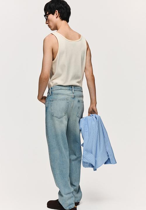H&M - Loose jeans - light denim blue