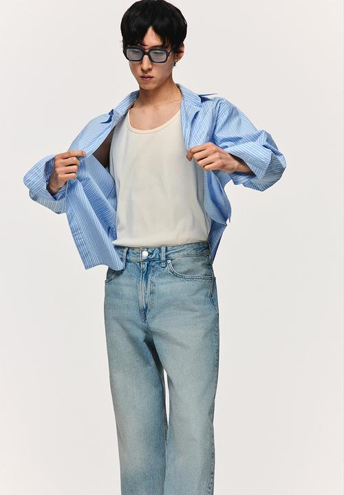 H&M - Loose jeans - light denim blue