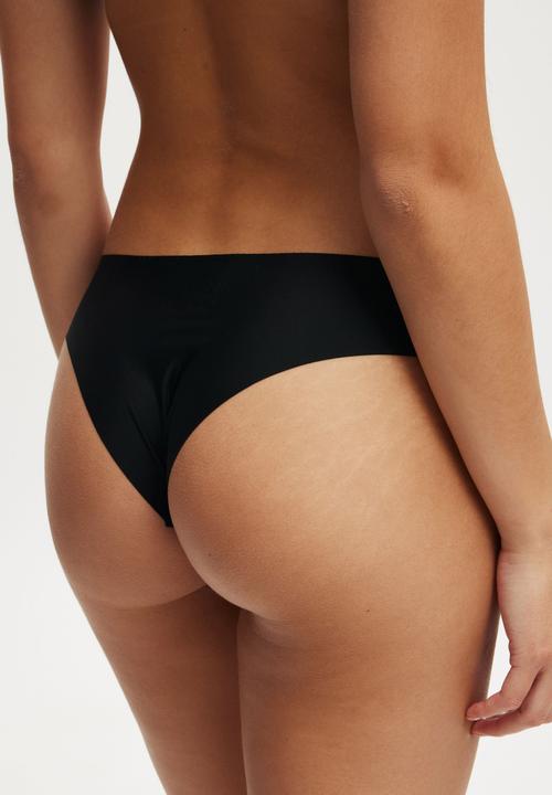 Cotton On - The Invisible Cheeky Brief-(R) Black