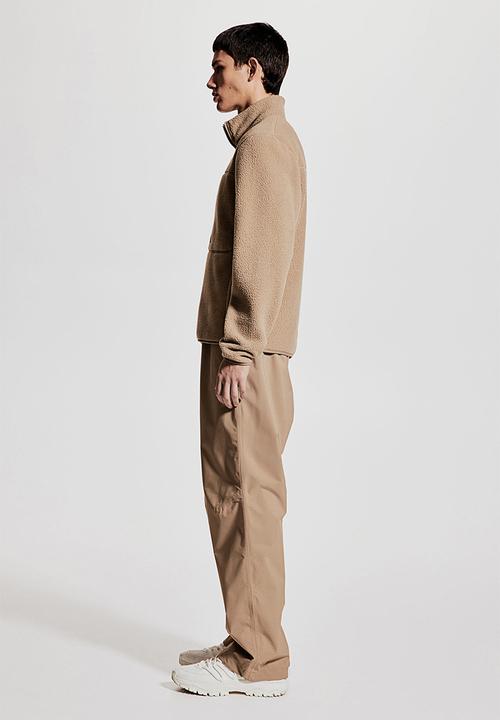 H&M - Regular fit teddy sports jacket - beige