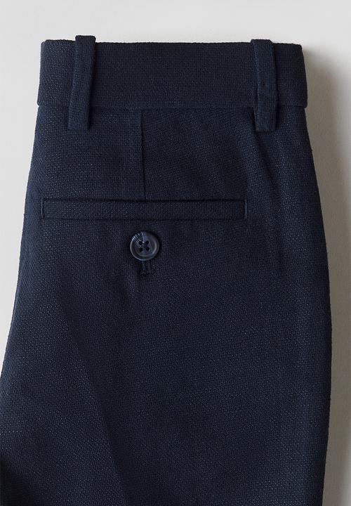 H&M - Slim fit suit trousers - navy blue 