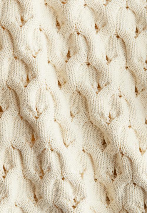 H&M - Hole-knit jumper - cream