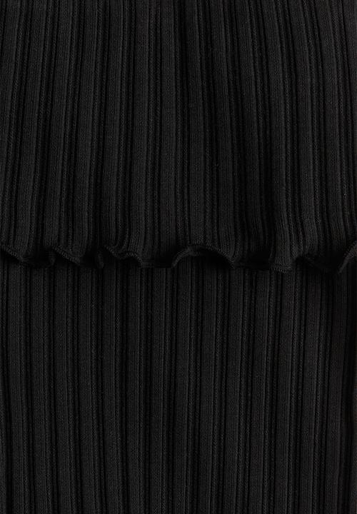 H&M - Flared jersey trousers - black