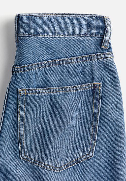 H&M - Wide high jeans - light denim blue