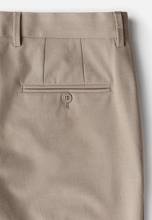 H&M - Slim fit tailored trousers - beige