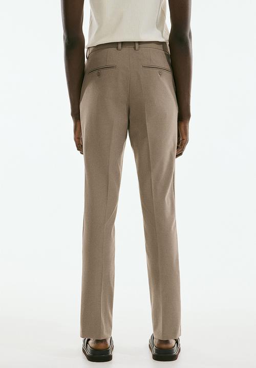 H&M - Slim fit tailored trousers - beige