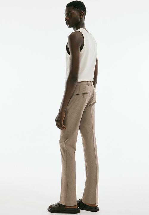 H&M - Slim fit tailored trousers - beige