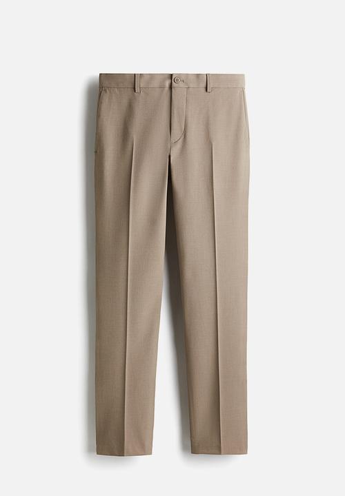 H&M - Slim fit tailored trousers - beige