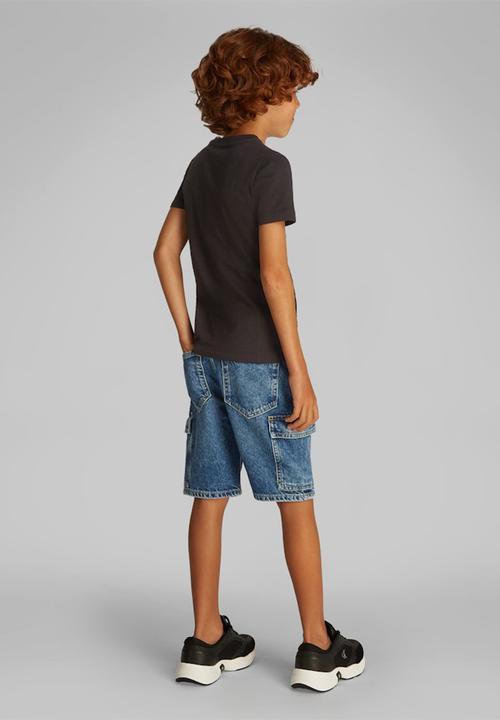 Calvin Klein - Slim fit chest logo T-shirt - ck black