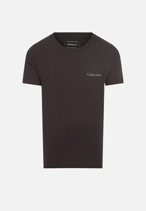Calvin Klein - Slim fit chest logo T-shirt - ck black