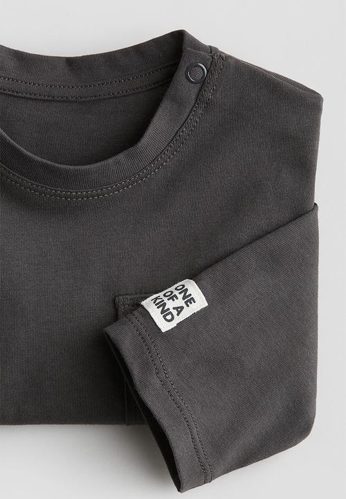 H&M - Long-sleeved t-shirt - dark grey