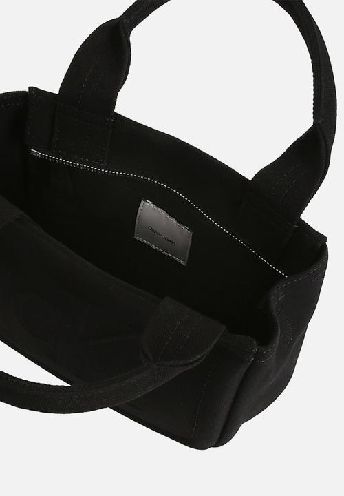 Calvin Klein - Summer canvas mini tote- na black