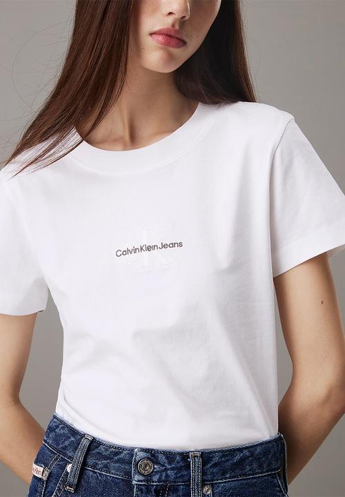 Calvin Klein - Monologo slim tee - bright white