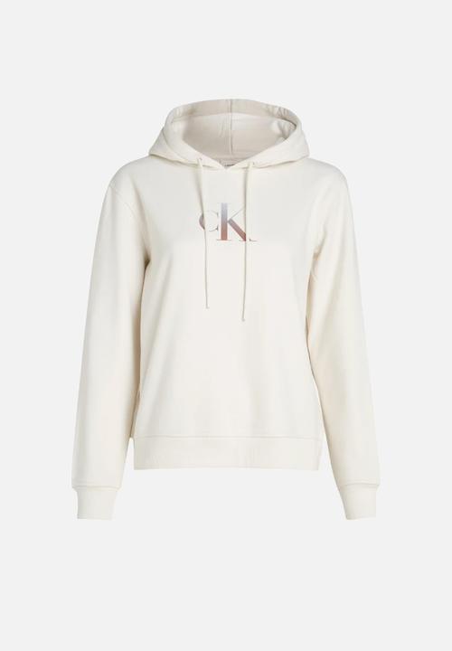 Calvin Klein - Gradient ck hoodie - ivory
