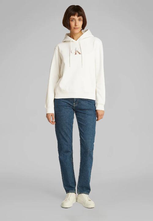 Calvin Klein - Gradient ck hoodie - ivory