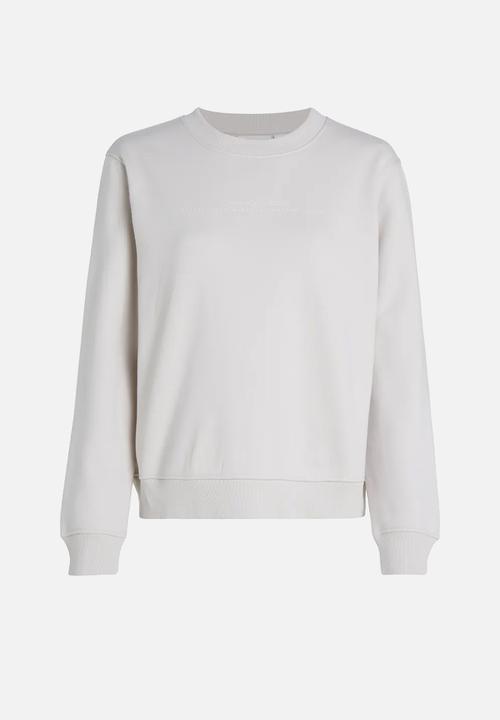 Calvin Klein - Institutional graphic crewneck - moonbeam