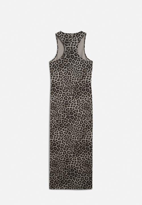 PUMA - Leo Luxe Slim Aop Dress - Black