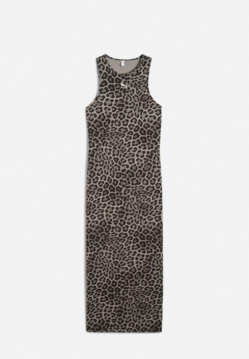 PUMA - Leo Luxe Slim Aop Dress - Black