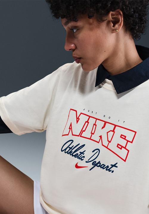 Nike - Nike womens Phoenix Fleece tee - pale ivory