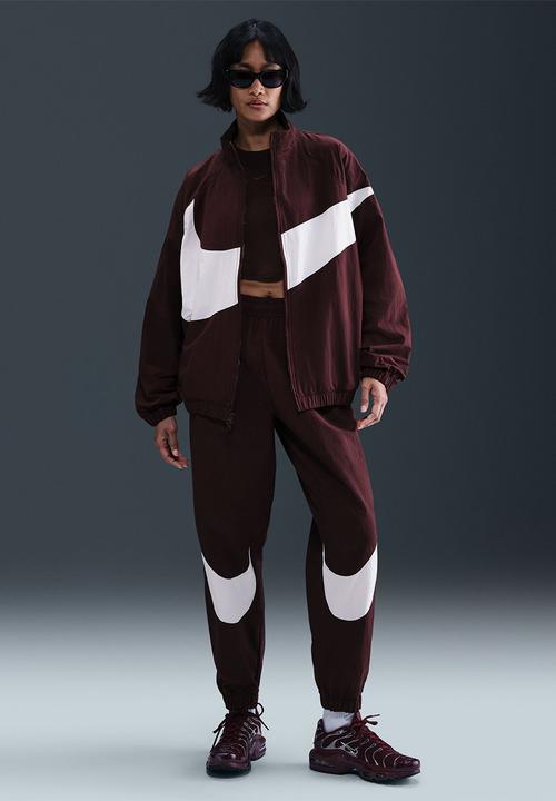 nike tracksuit womens burgundy