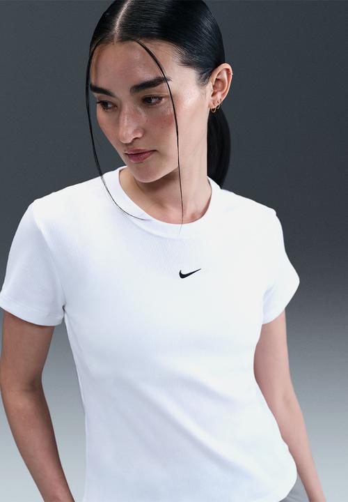 Nike - Nike womens rib tight tee - white