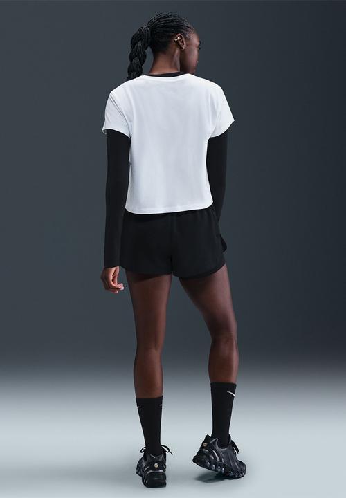 Nike - Nike womens club tee - white/black
