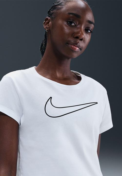 Nike - Nike womens club tee - white/black