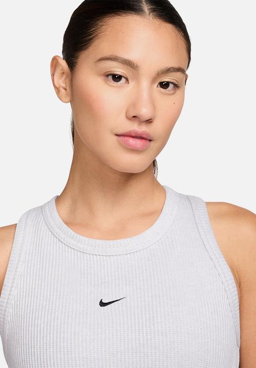 Nike - Nike womens chill knits tank dress - birch heather/black