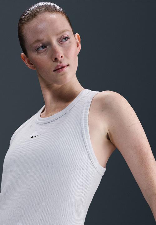 Nike - Nike womens chill knits tank dress - birch heather/black