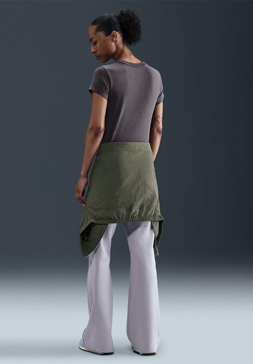 Nike - Nike womens chill knits cropped tee - thunder grey/sail