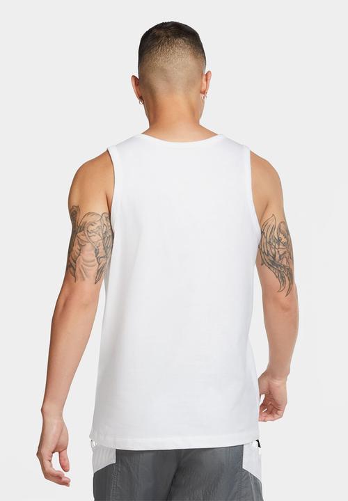 Nike - NSW Club Tank Top - White/Black