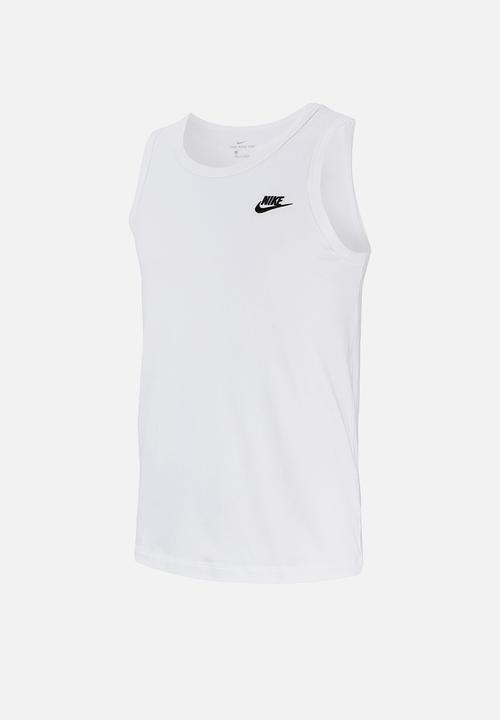 Nike - NSW Club Tank Top - White/Black