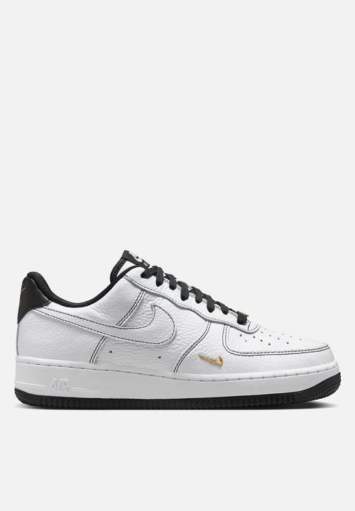 white black and gold af1