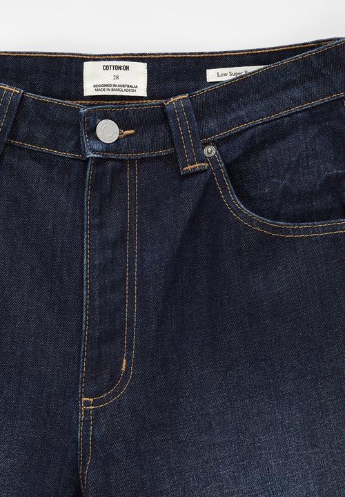 Cotton On - Low super baggy jean - star/blue