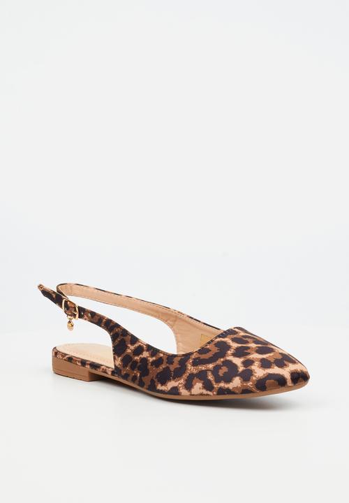 Miss Black - Candice 5 slingback pump - leopard