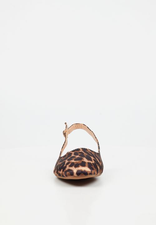 Miss Black - Candice 5 slingback pump - leopard