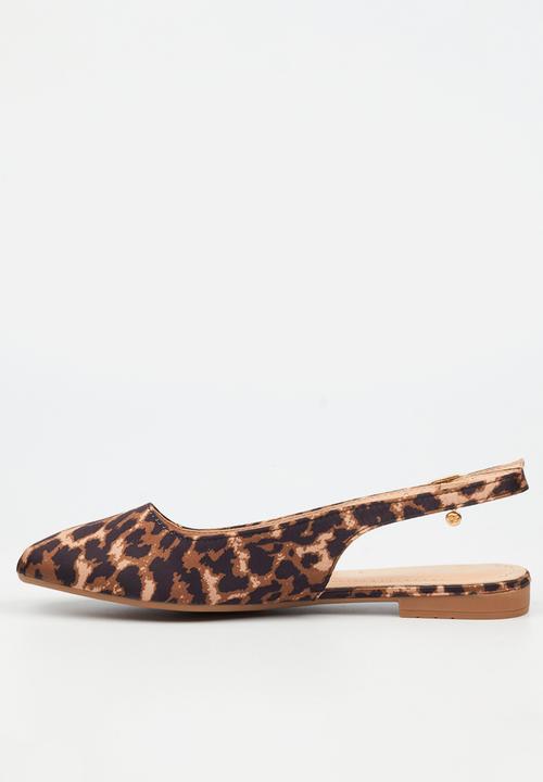 Miss Black - Candice 5 slingback pump - leopard